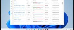 Windows desktop with Tricentis Test Automation Runs screen on display